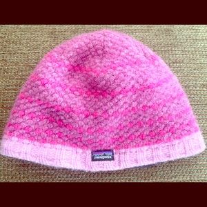 Patagonia Lilac with Lt and Dark Pink Ski Hat